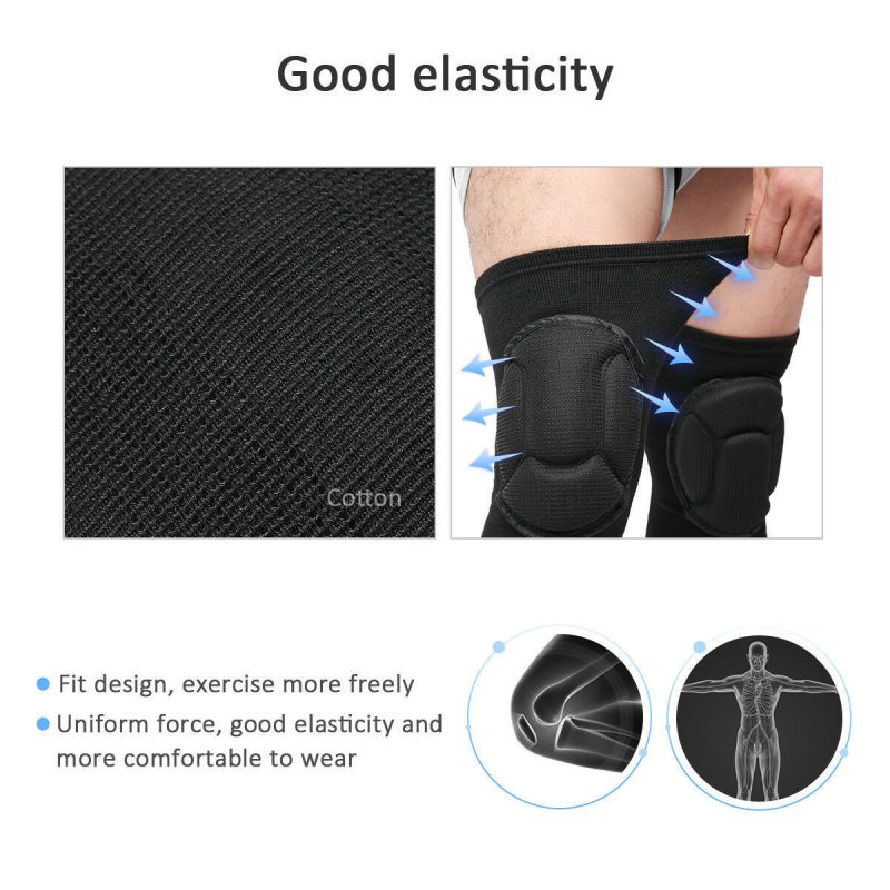 2 x Professional Knee Pads Leg Protector For Sport Work Flooring Construction - Afbeelding 7