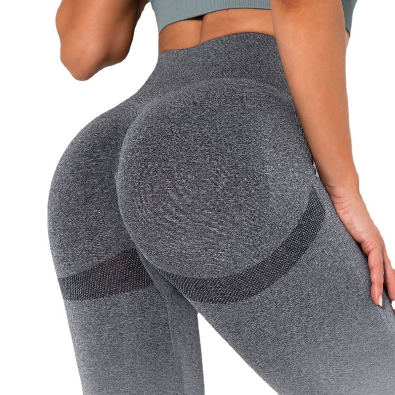 Seamless Gradient Smiley Yoga Pants Tight Hips Women - Afbeelding 6