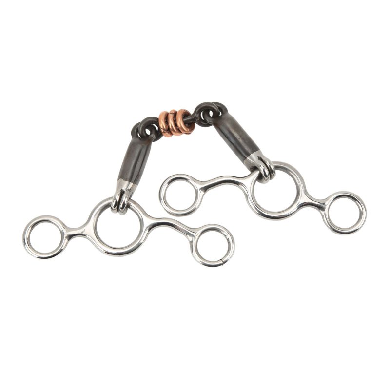 Horse Gag Ring Snaffle Stainless Steel Brass 145mm Mouthpiece Horse Training Equipment - Afbeelding 9