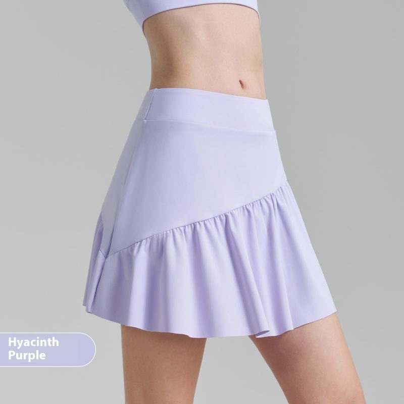 Nude Feel Fake Two Pieces Yoga Skirts Sports Tennis Skirt - Afbeelding 8