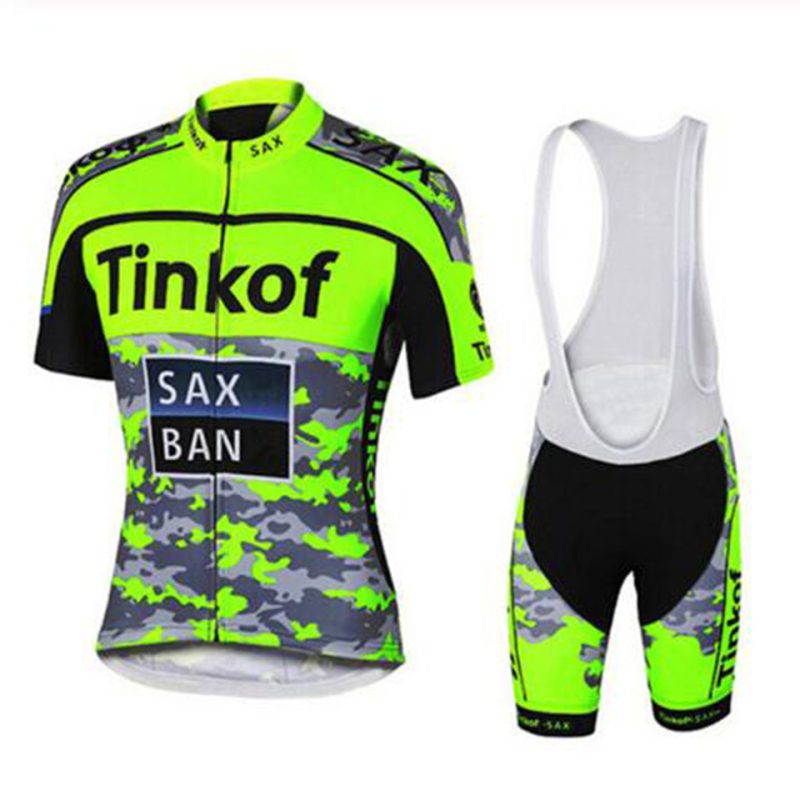 Cycling Short Sleeve Suit Fluorescent Color Cycling Jersey - Afbeelding 4