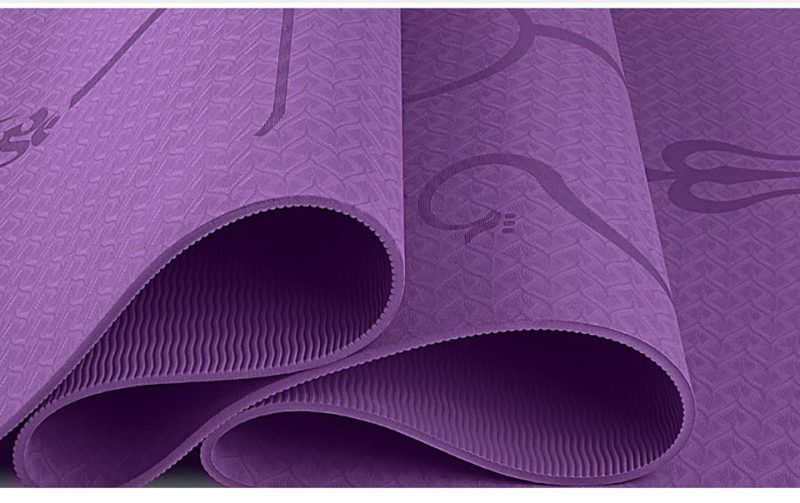 Non Slip TPE Yoga Mat Position Line Beginner - Afbeelding 3