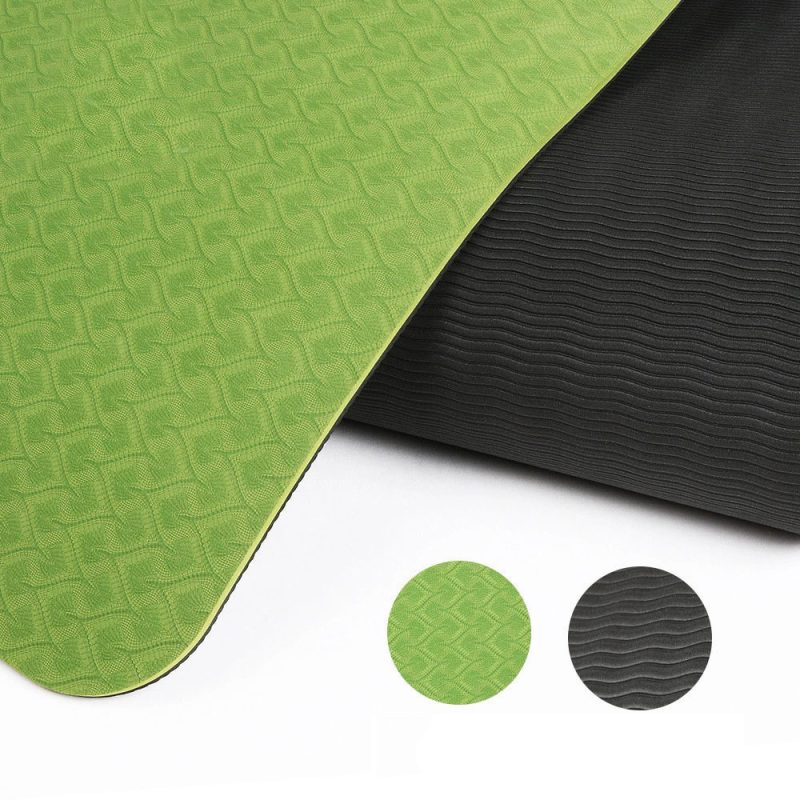 Yoga Mat Two-Color 6Mm Posture Line Yoga Mat Fitness Mat - Afbeelding 3