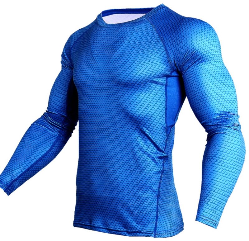 Compression Shirt Men Gym Running Shirt Quick Dry Breathable Fitness Sport Shirt Sportswear Training Sport Tight Rashguard Male - Afbeelding 2