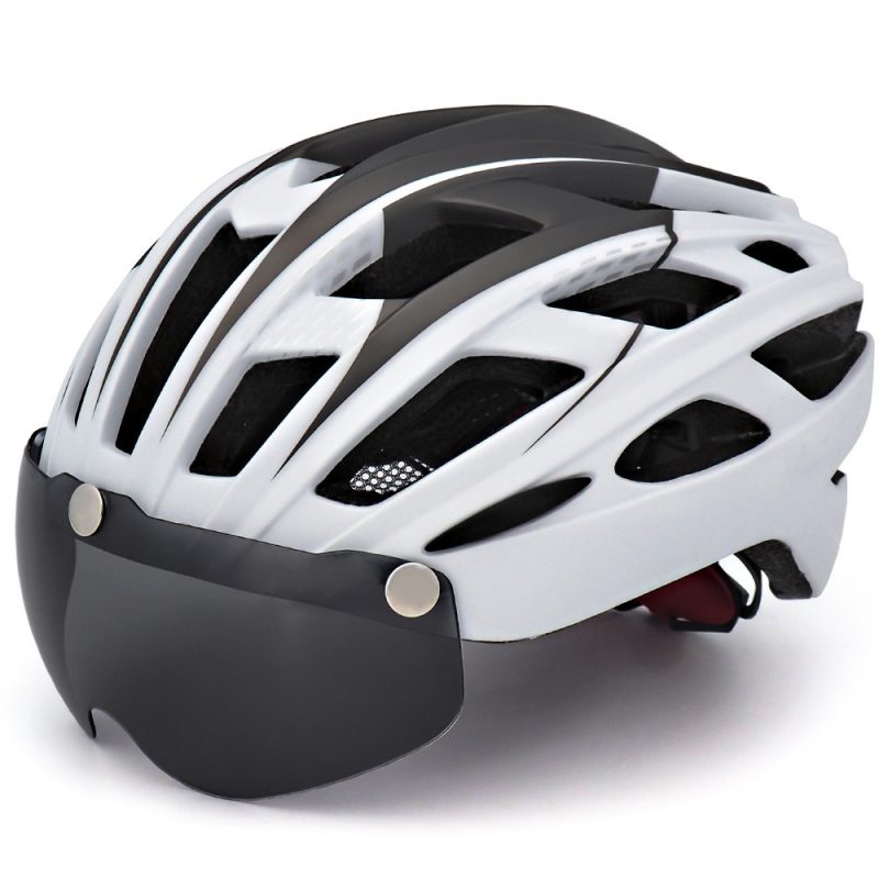 Bicycle Helmet Goggles Integrated Riding Helmet Equipment - Afbeelding 9