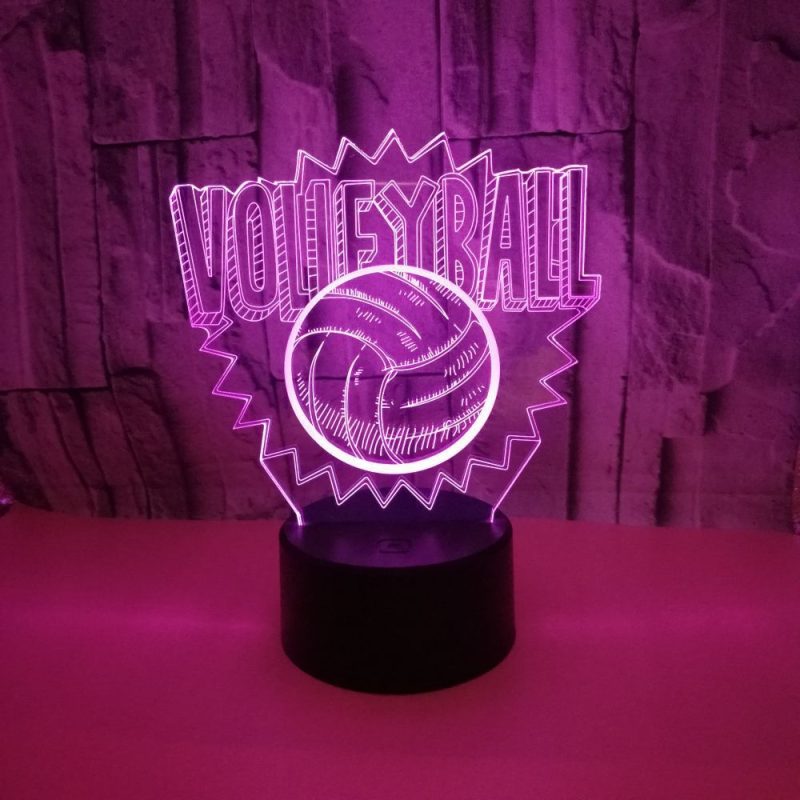 Volleyball 3d led night light - Afbeelding 4