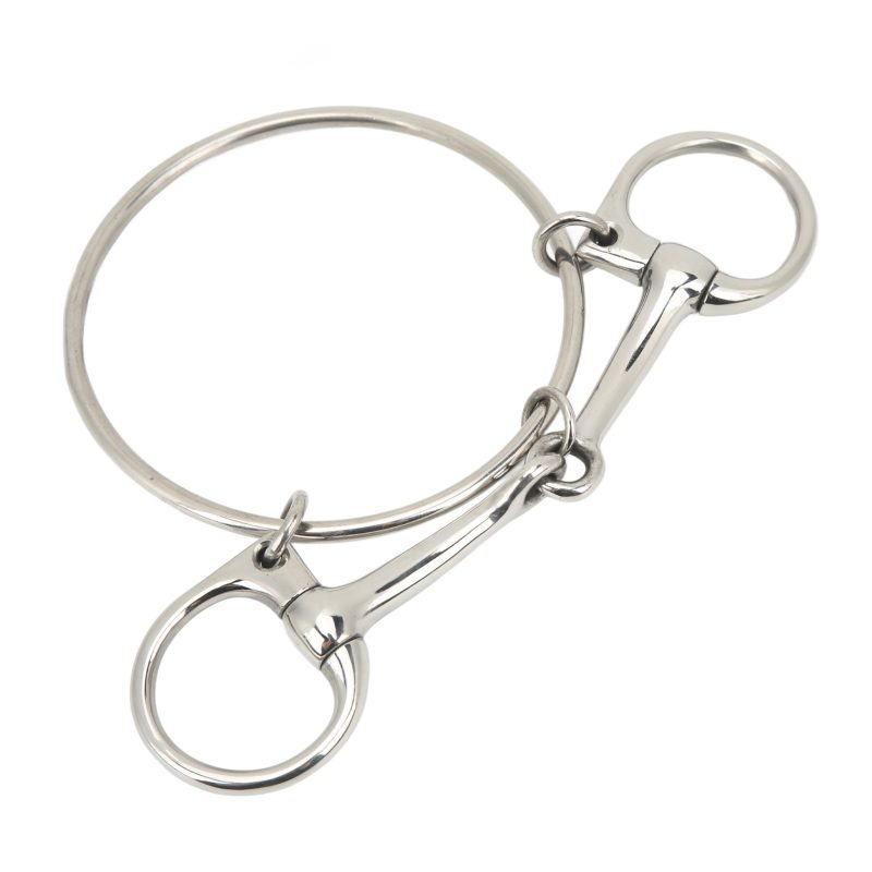 125mm Stainless Steel Horse Mouth Bit 5 Inch Horse Bits Outdoor Training Loose Ring - Afbeelding 5