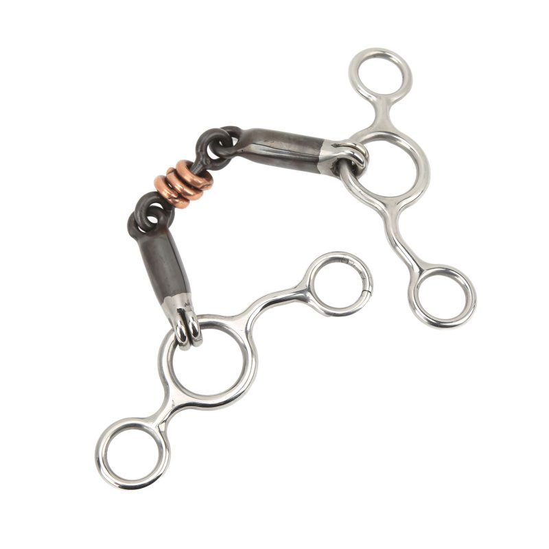 Horse Gag Ring Snaffle Stainless Steel Brass 145mm Mouthpiece Horse Training Equipment - Afbeelding 10