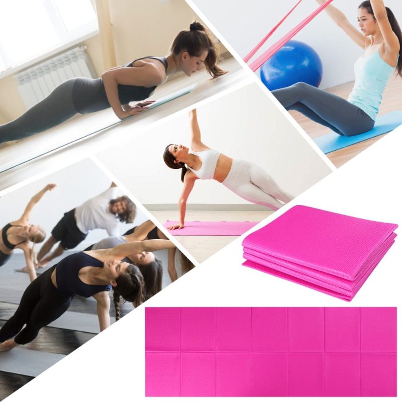 Non Slip Yoga Mat 3 Folding Gymnastics Mat Fitness Exercise Gym Oxford Airtrack Panel Tumbling Climbing Pilates Pad Air Track