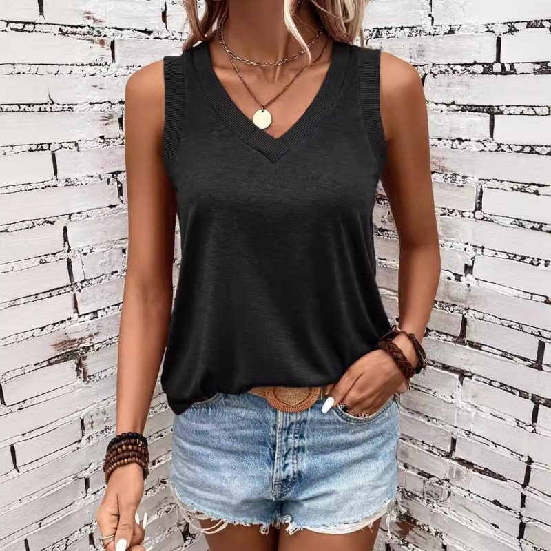 Fashion Sleeveless Comfortable T-shirt Women - Afbeelding 6