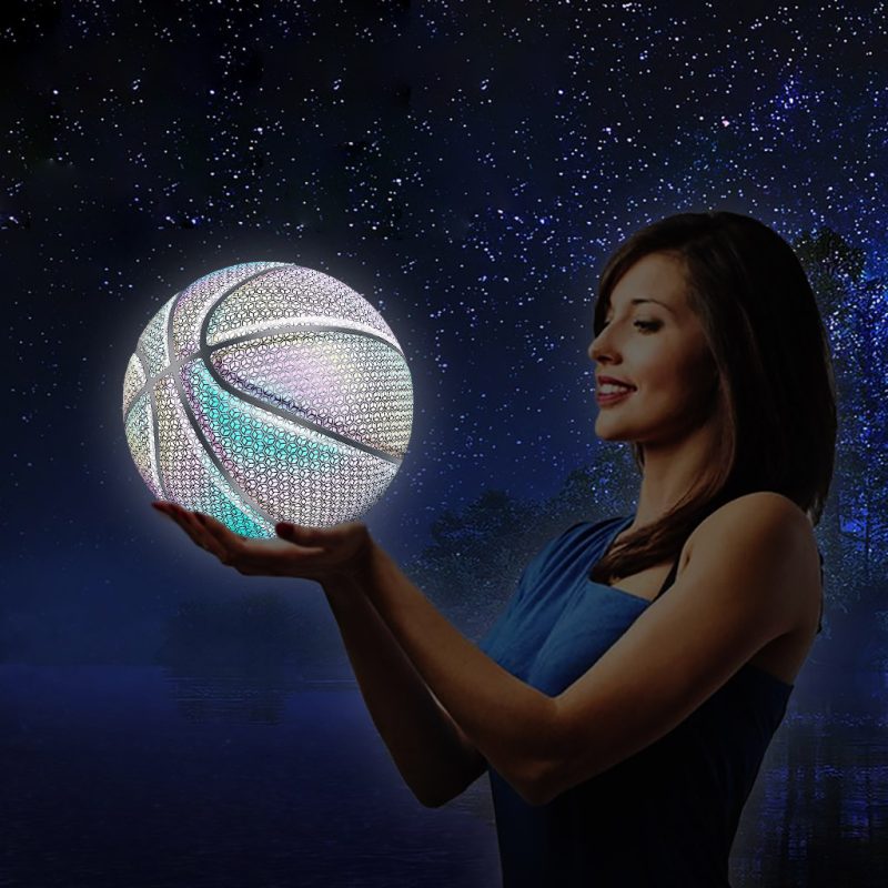 Glowing Luminous Fluorescent Basketball Night Game Basketball - Afbeelding 3