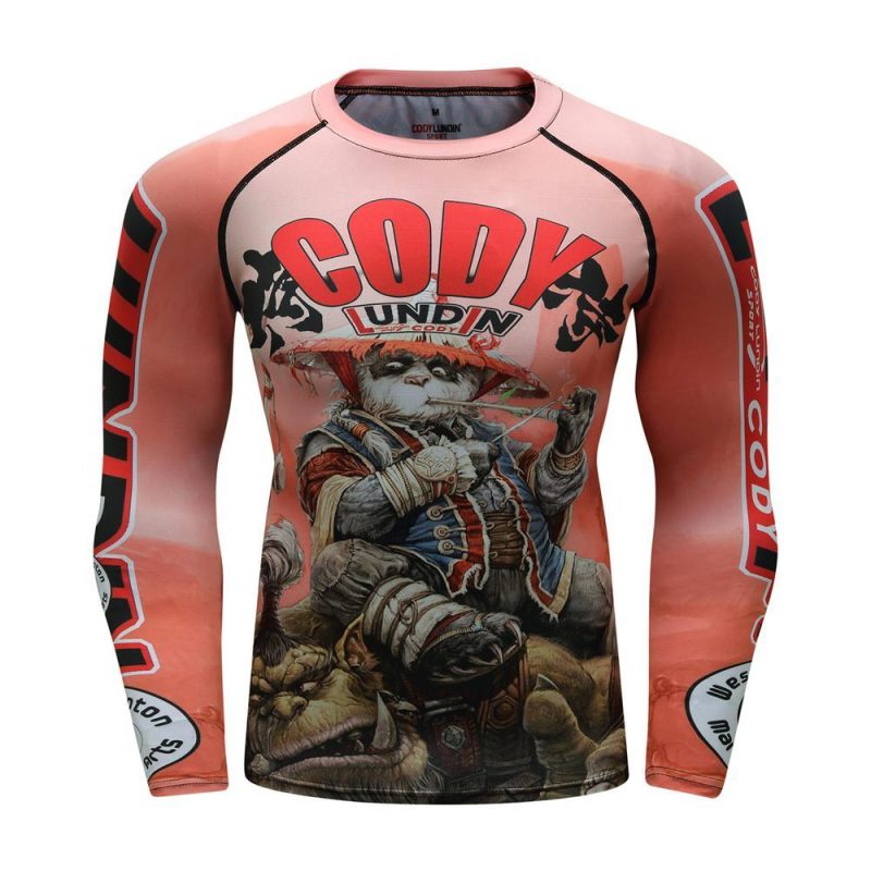 Long Sleeve Fitness Muay Thai Boxing Sport Sweater Mma Rashguard Boxing Jersey - Afbeelding 2