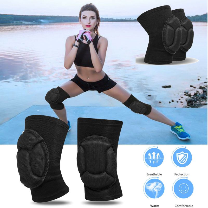 2 x Professional Knee Pads Leg Protector For Sport Work Flooring Construction - Afbeelding 2