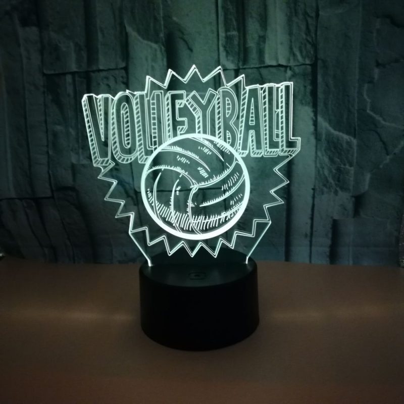 Volleyball 3d led night light - Afbeelding 7