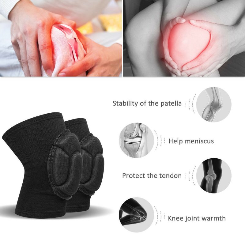 2 x Professional Knee Pads Leg Protector For Sport Work Flooring Construction - Afbeelding 4