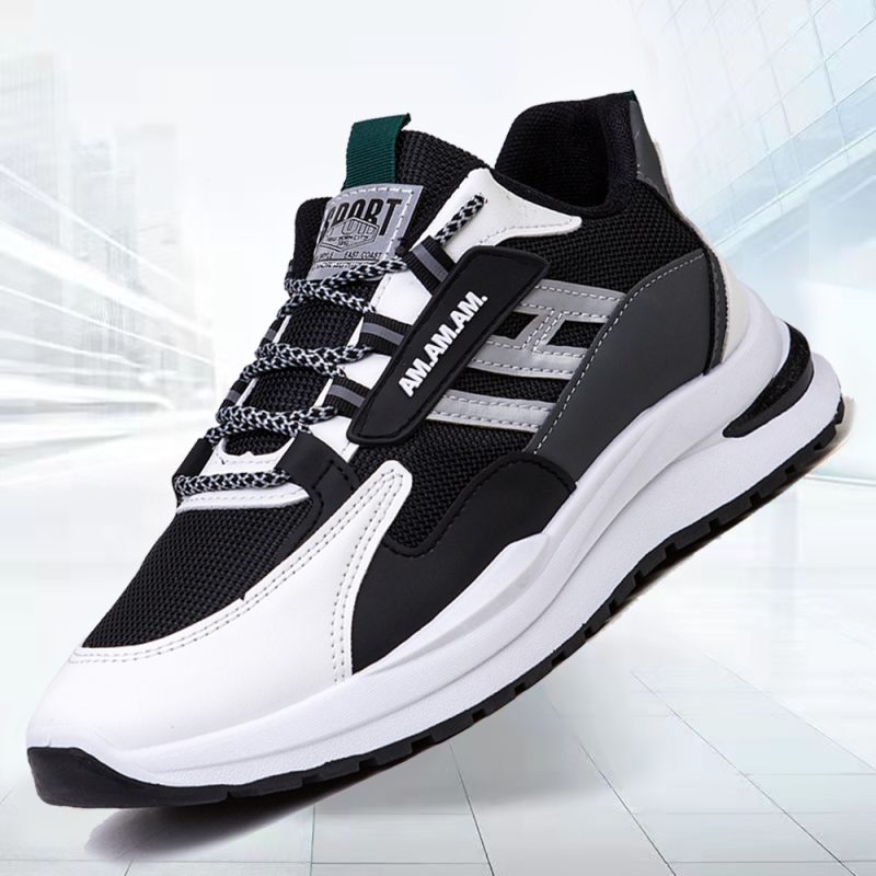 Men Sneakers White Sports Shoes Running Walking - Afbeelding 2