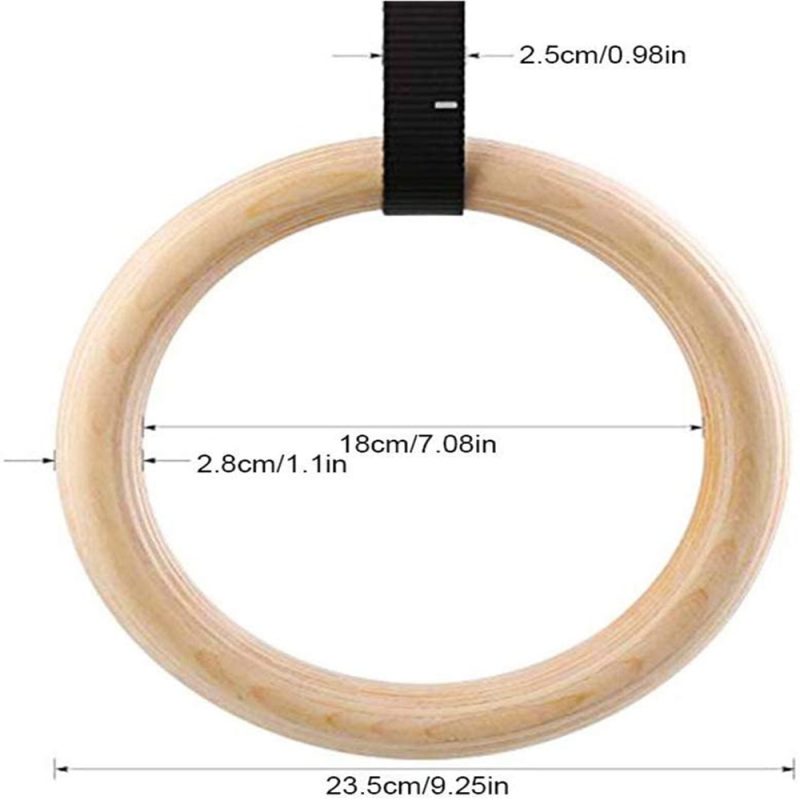 Gymnastics Wooden Rings For Sports Competitions - Afbeelding 2