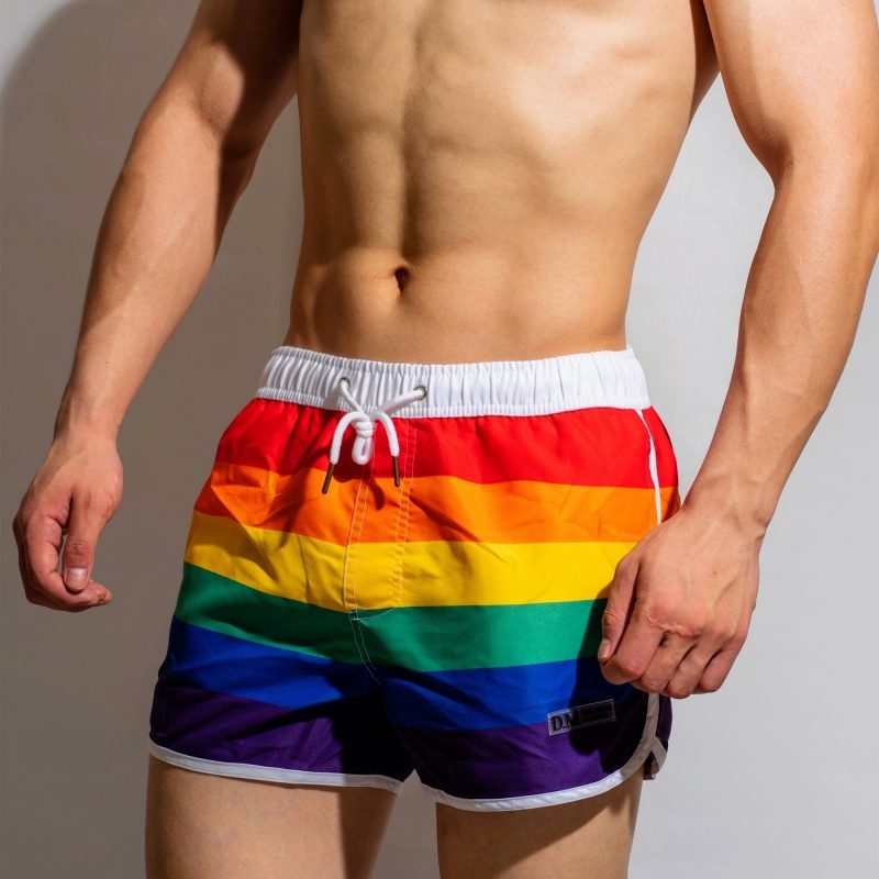 Rainbow Swimwear Men Swim Shorts Beach Swimming Trunks - Afbeelding 3