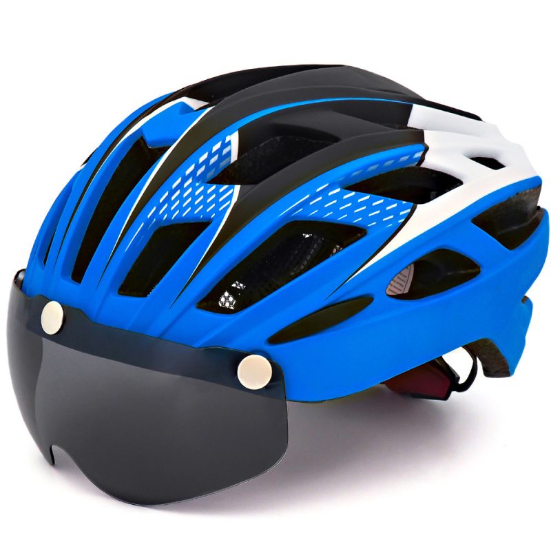 Bicycle Helmet Goggles Integrated Riding Helmet Equipment - Afbeelding 4