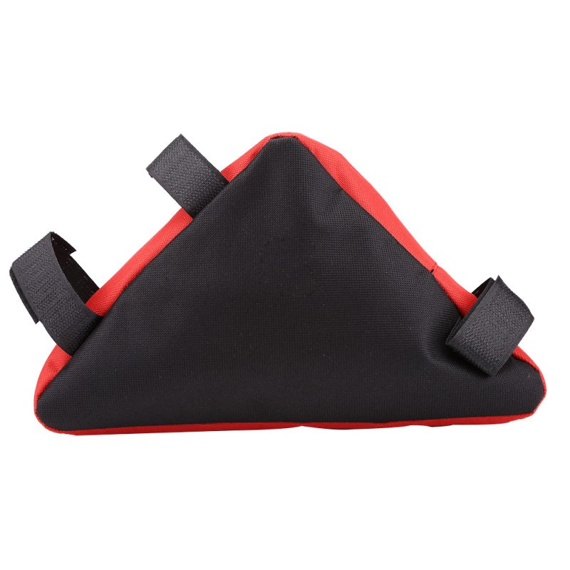 Quick Release Front Saddle Cycling Bike Accessories Top Tube Triangle Tool Bag (Black&Red) - Afbeelding 3