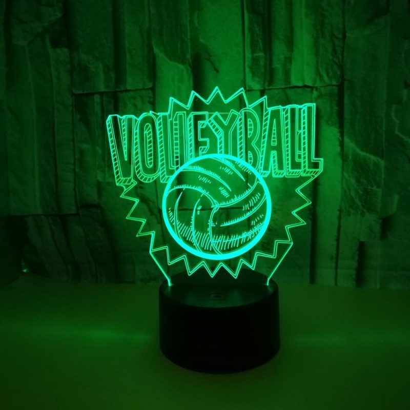 Volleyball 3d led night light - Afbeelding 3