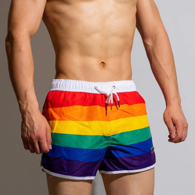 Rainbow Swimwear Men Swim Shorts Beach Swimming Trunks - Afbeelding 4