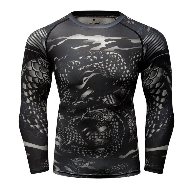 Long Sleeve Fitness Muay Thai Boxing Sport Sweater Mma Rashguard Boxing Jersey - Afbeelding 9