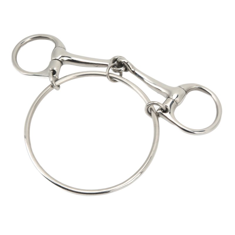 125mm Stainless Steel Horse Mouth Bit 5 Inch Horse Bits Outdoor Training Loose Ring - Afbeelding 8