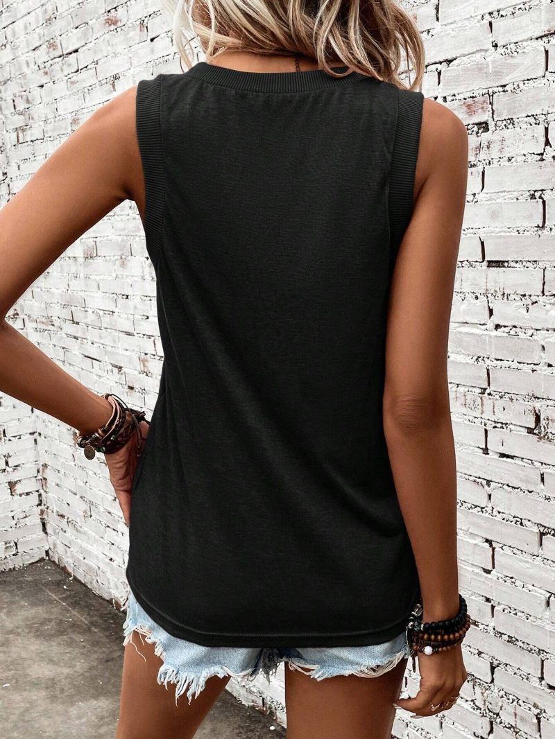 Fashion Sleeveless Comfortable T-shirt Women - Afbeelding 8