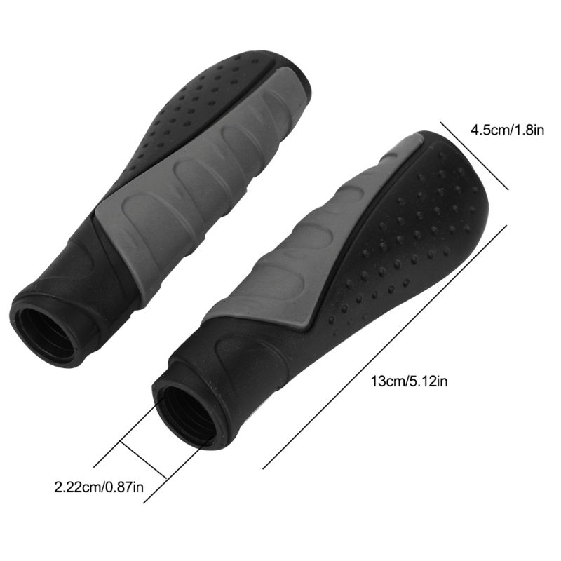 1Pair Anti slip Bicycle Ergonomic Handle Handlebar Rubber Grips Cycling Accessories - Afbeelding 6