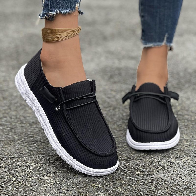 Casual Slip-on Flats Shoes Women Fashion Solid Color Loafers Lazy Shoes - Afbeelding 4