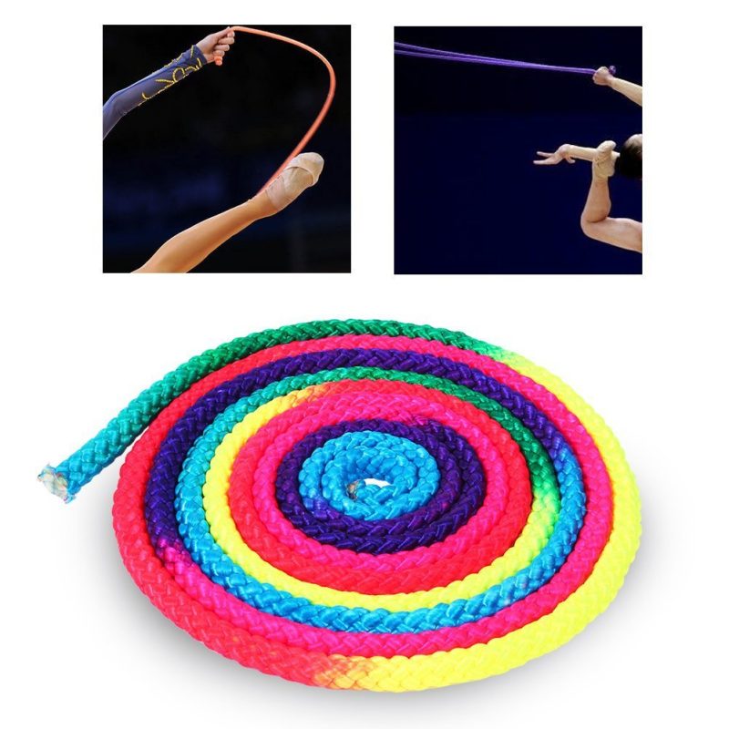 3-meter Colorful Artistic Masterpiece Gradient Rainbow Gymnastics Rope - Afbeelding 4