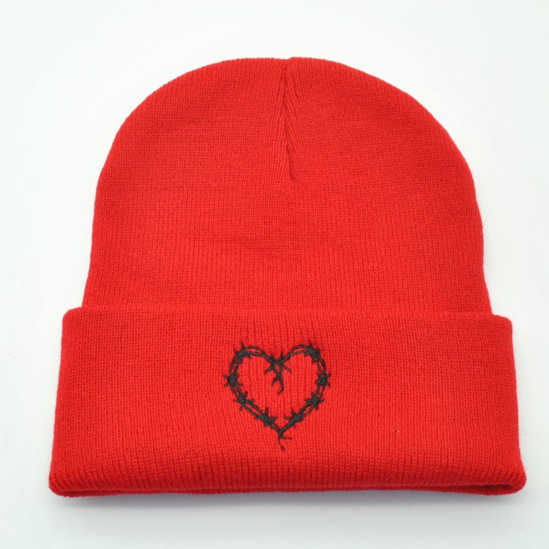 Outdoor Keep Warm Couple Heart-shaped Knitted Hat Women - Afbeelding 3