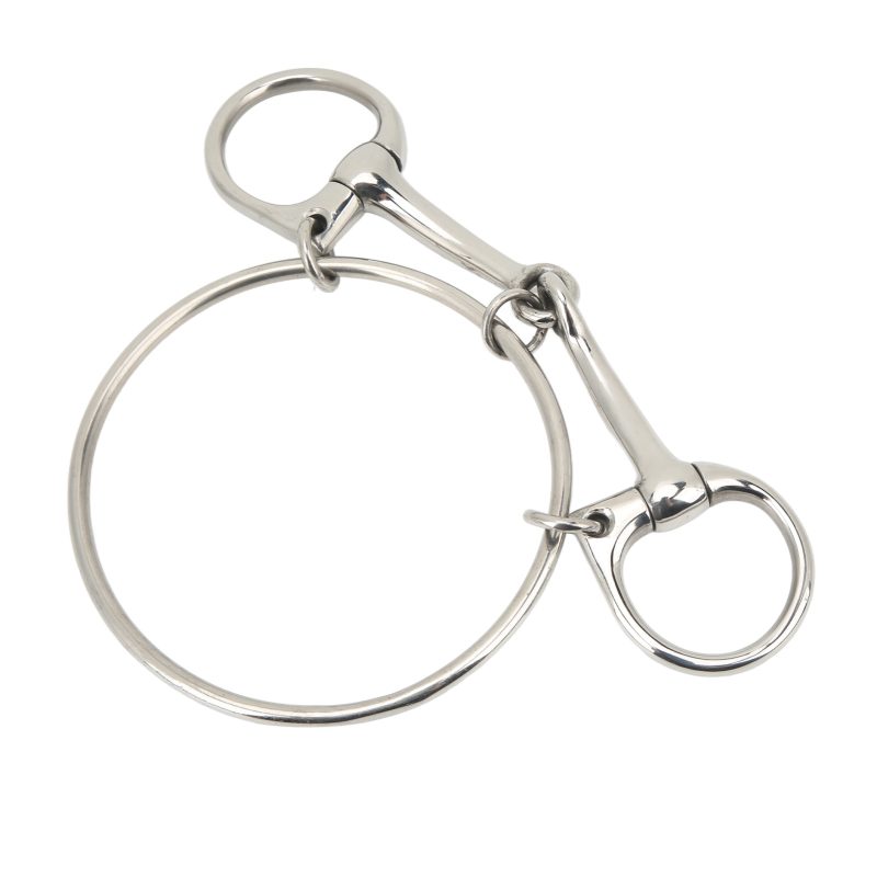 125mm Stainless Steel Horse Mouth Bit 5 Inch Horse Bits Outdoor Training Loose Ring - Afbeelding 4