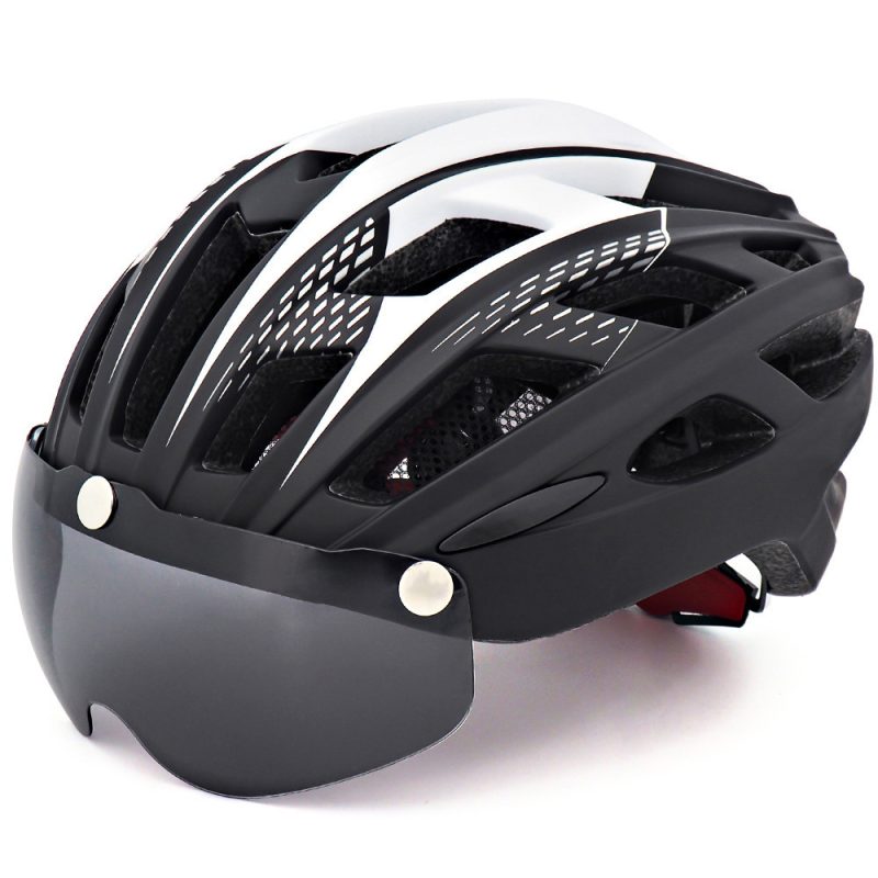 Bicycle Helmet Goggles Integrated Riding Helmet Equipment - Afbeelding 7