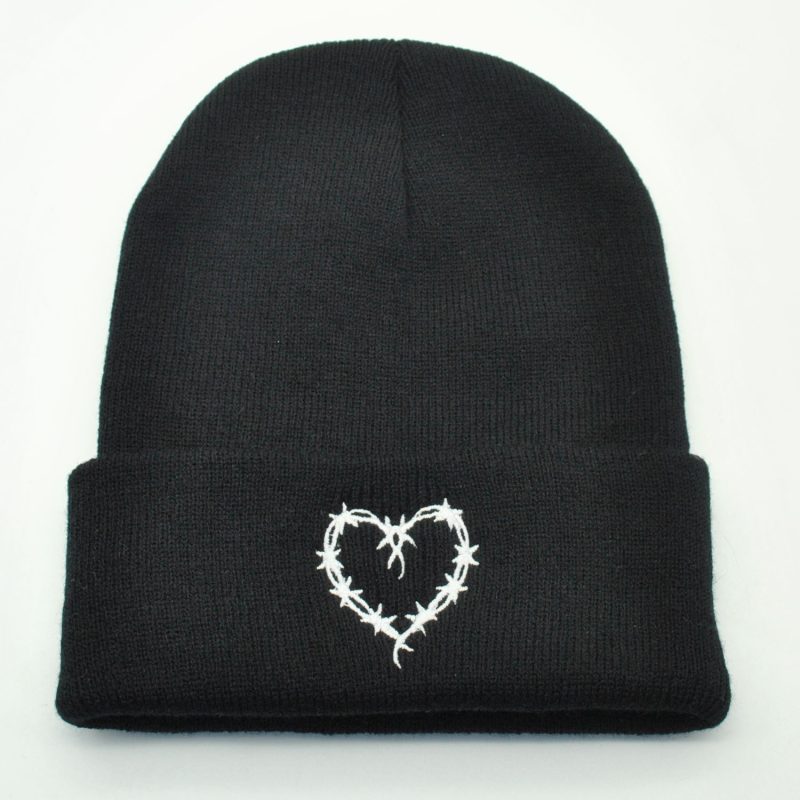 Outdoor Keep Warm Couple Heart-shaped Knitted Hat Women - Afbeelding 2