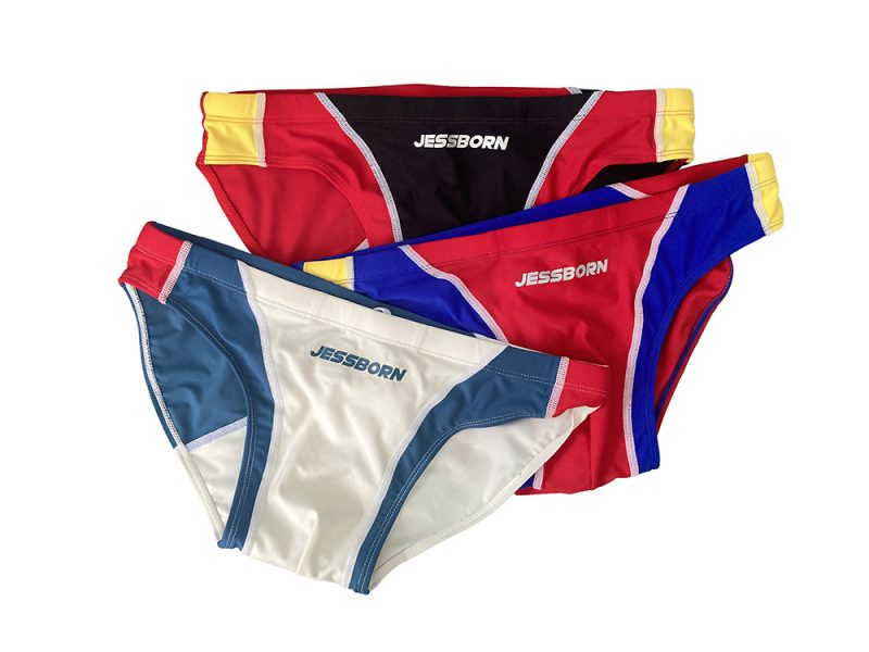 Men's Color Matching Swim Briefs Swimming Trunks - Afbeelding 10