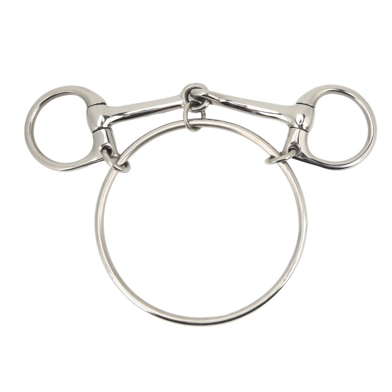 125mm Stainless Steel Horse Mouth Bit 5 Inch Horse Bits Outdoor Training Loose Ring - Afbeelding 2