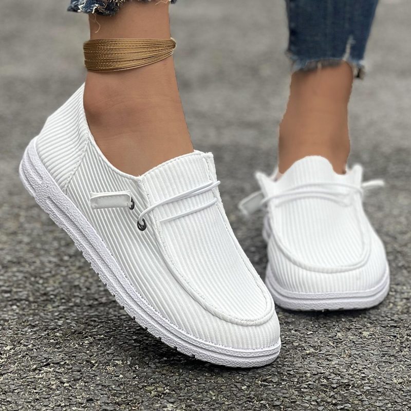 Casual Slip-on Flats Shoes Women Fashion Solid Color Loafers Lazy Shoes - Afbeelding 6