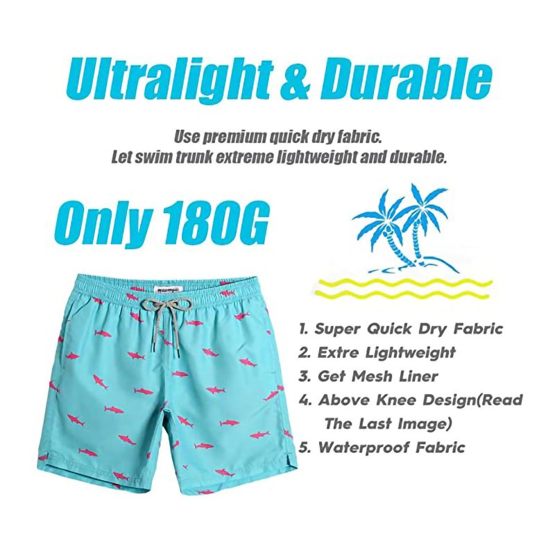 Casual Swimwear Beach Shorts Men - Afbeelding 3