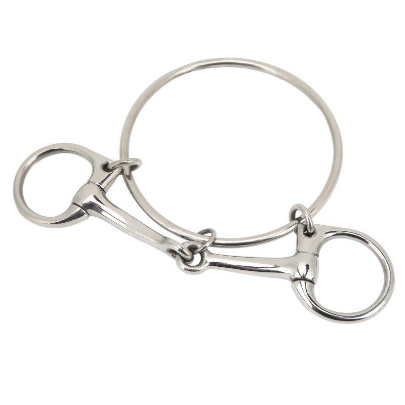 125mm Stainless Steel Horse Mouth Bit 5 Inch Horse Bits Outdoor Training Loose Ring - Afbeelding 6