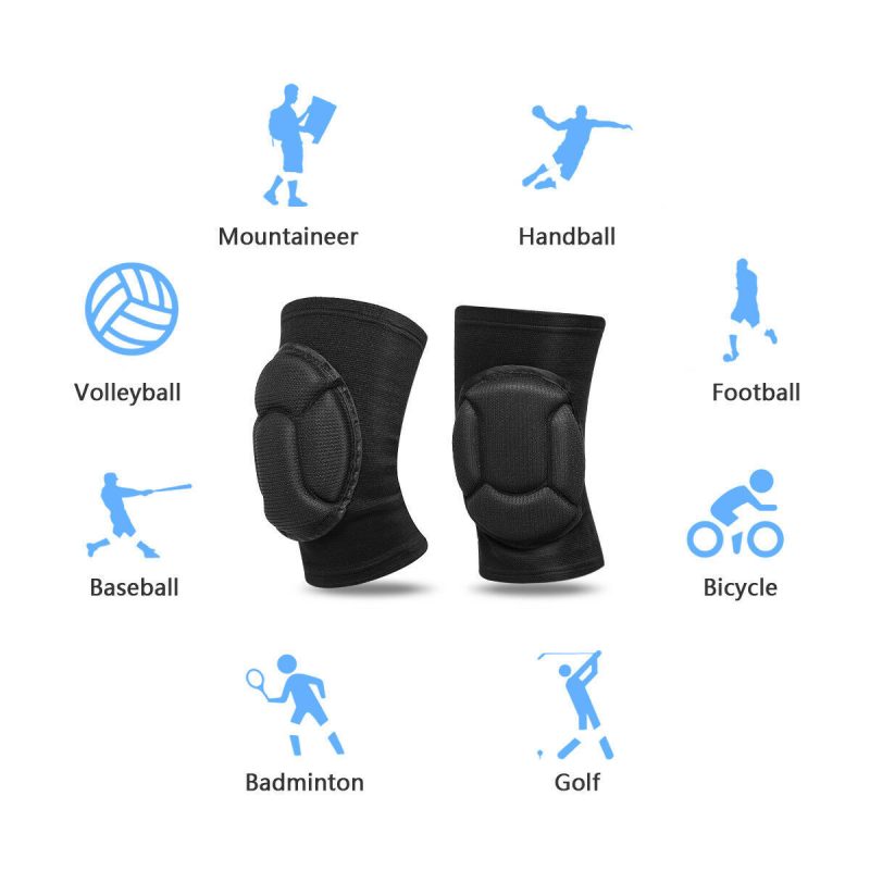 2 x Professional Knee Pads Leg Protector For Sport Work Flooring Construction - Afbeelding 3