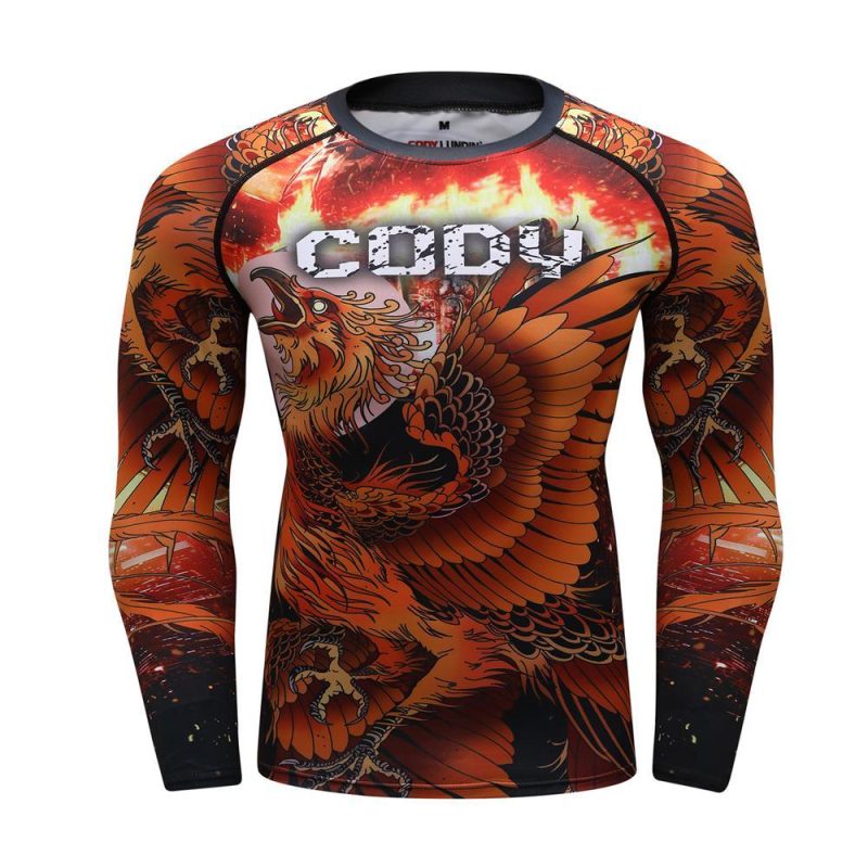 Long Sleeve Fitness Muay Thai Boxing Sport Sweater Mma Rashguard Boxing Jersey - Afbeelding 5