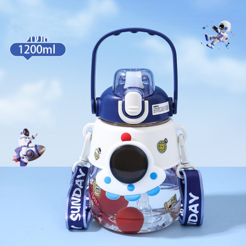 Astronaut Big Belly Plastic Cup Children Cute Water Bottle - Afbeelding 2