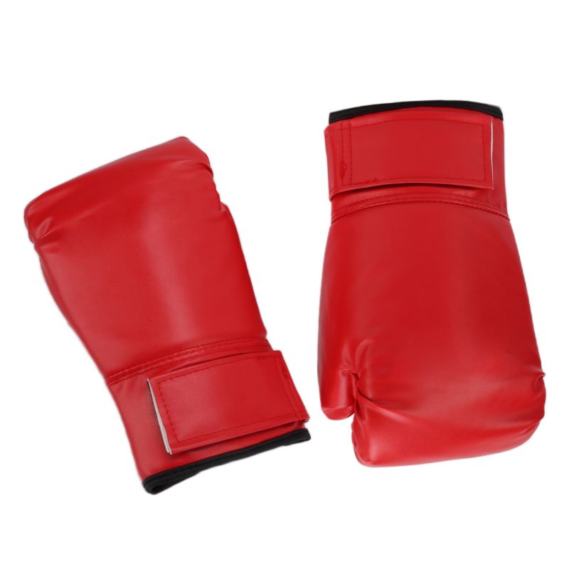 1Pair Adult Unisex Training Boxing Gloves Free Fight Sanda Muay Thai Boxing Gloves 10ozRed - Afbeelding 9