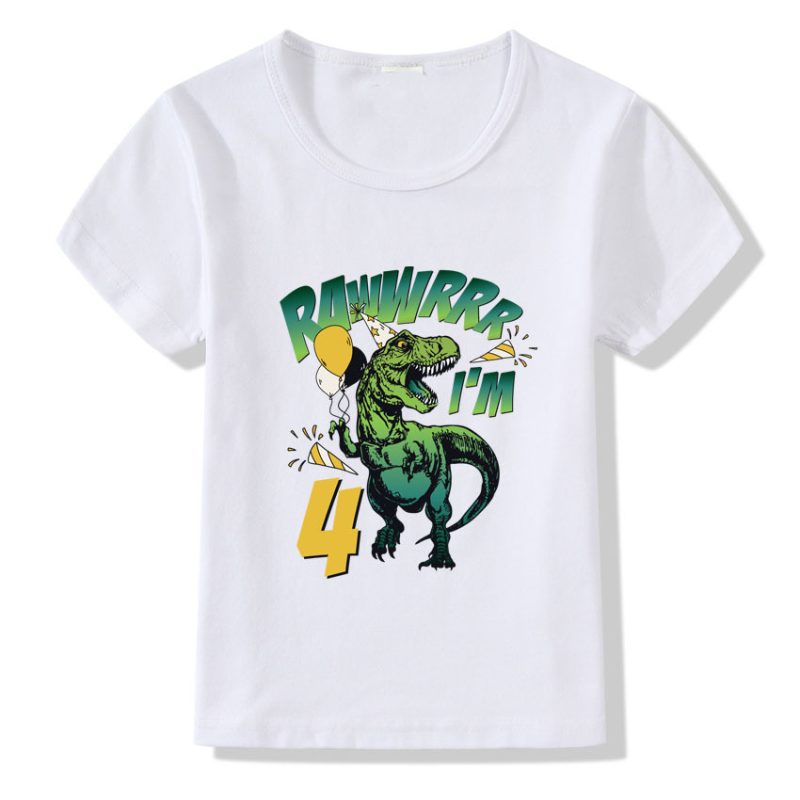 Children's T-shirt Numbers 1-9 Birthday T-shirt - Afbeelding 4