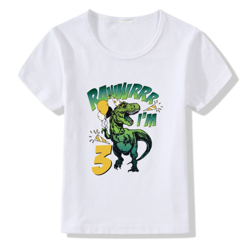 Children's T-shirt Numbers 1-9 Birthday T-shirt - Afbeelding 3