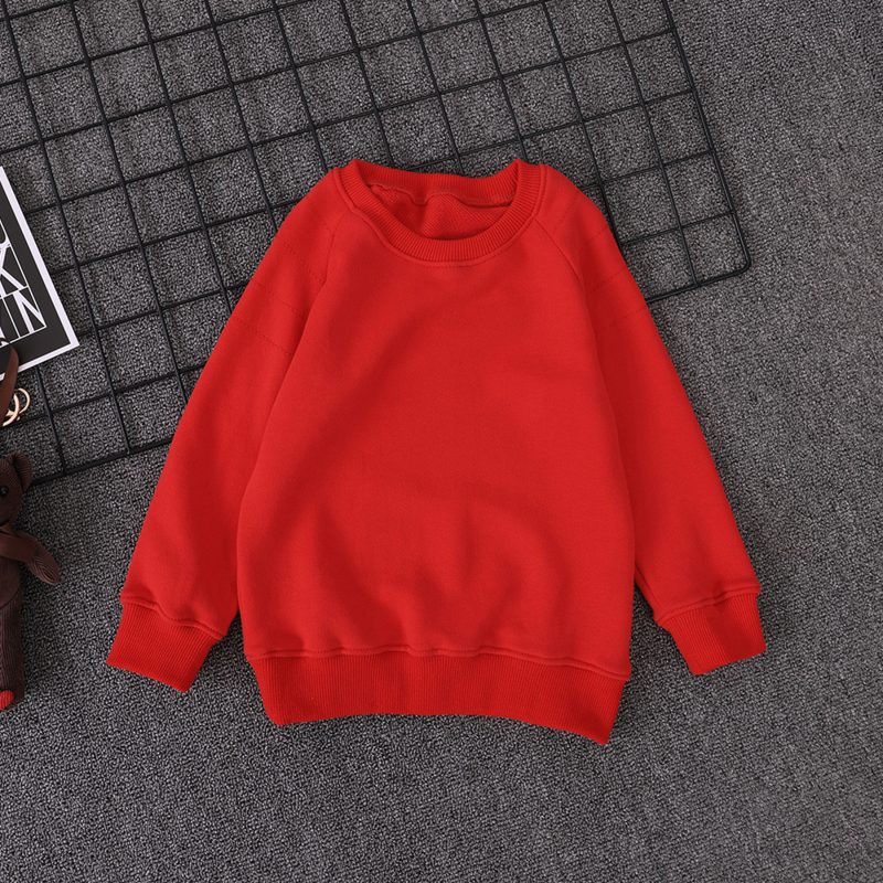 Sweater Boys Spring And Autumn Pure Cotton Children's Bottoming Shirt girls Fashion Tops Big Kids Pullovers - Afbeelding 3