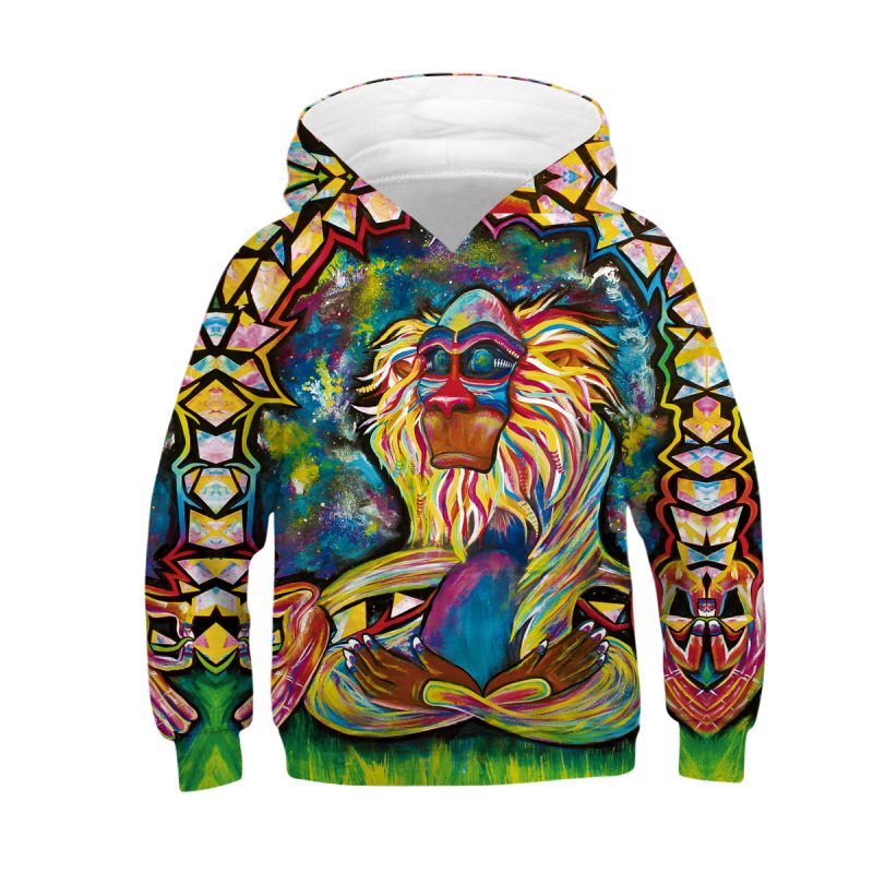 Digital Printed Children's Hooded Sweater For Kids - Afbeelding 3