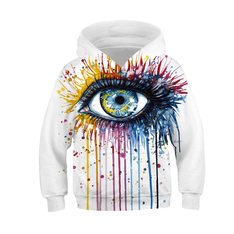 Digital Printed Children's Hooded Sweater For Kids - Afbeelding 4